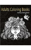 Adults Coloring Book Fantasy Dark Edition