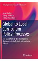 Global to Local Curriculum Policy Processes