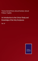 Introduction to the Critical Study and Knowledge of the Holy Scriptures