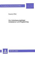 Zur Unterlassungsklage: Urteilstenor und Klageantrag