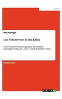 Das Notensystem in der Kritik