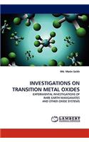 Investigations on Transition Metal Oxides