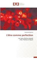 L'�tre Comme Perfection