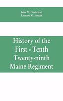 History of the First - Tenth - Twenty-ninth Maine regiment. In service of the United States from May 3, 1861, to June 21, 1866
