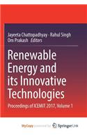 Renewable Energy and its Innovative Technologies