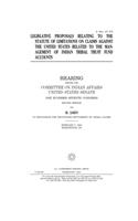 Legislative proposals relating to the statute of limitations on claims against the United States related to the management of Indian tribal trust fund accounts