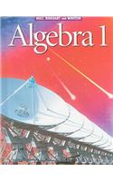 Holt Algebra 1: Student Edition Algebra 1 2001