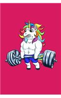 Workout & Food Unicorn Notebook