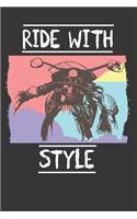 Motorcyclist Pirate Notebook Journal