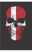 Denmark Skull Flag Notebook Journal