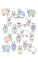 Sheep - Primary Composition Notebook