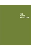 The Olive Notebook: Unlined/Plain Notebook - Large (8.5 x 11 inches) - 110 Pages, Softcover Journal