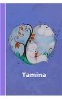 Tamina: Personalisiertes Notizbuch - Fuchs Mit Herz - Softcover - 120 Seiten - Leer / Blanko / Nummeriert - Notebook - Tagebuch - Diary - Scrapbook - Gesche