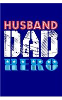 Husband Dad Hero: Blank Lined Journal