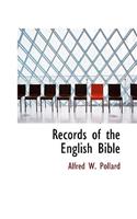 Records of the English Bible