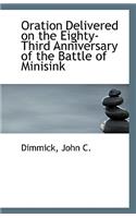 Oration Delivered on the Eighty-Third Anniversary of the Battle of Minisink