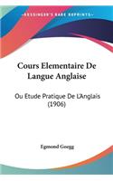 Cours Elementaire De Langue Anglaise
