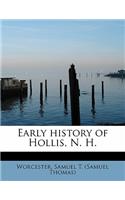 Early History of Hollis, N. H.