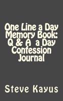 One Line a Day Memory Book