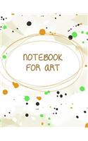 Notebook For Art: Blank Doodle Draw Sketch Book