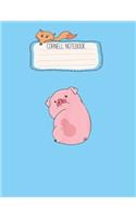 Cornell Notebook: Disney Channel Gravity Falls Waddles The Pig Pretty Cornell Notes Notebook for Work Marble Size College Rule Lined for Student Journal 110 Pages of 