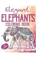 Elegant Elephants Coloring Book for Adults