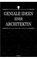 Geniale Ideen einer Architektin Notizbuch