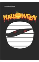 Scary Egyptian Mummy: head Halloween costume Lined Notebook / Diary / Journal To Write In 6"x9" for Scary Halloween, Spooky Ghosts, Pumpkins for kids, men and women