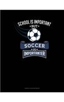 School Is Important But Soccer Is Importanter: Genkouyoushi Notebook(672 Genkouyoushi Notebook)