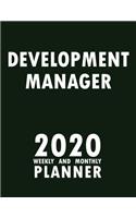 Development Manager 2020 Weekly and Monthly Planner