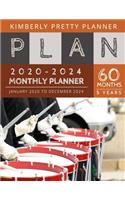 5 year monthly planner 2020-2024