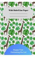 Cute Giraffe Theme Wide Ruled Line Paper