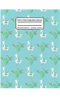 Cactus & Llama Composition Notebook