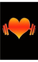 Heart Weights: Great Journal with Heart on Weights