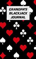 Grandpa's Blackjack Journal: Blackjack Notebook with Basic Strategy Card (Lined Notebook)