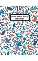 Blank Sheet Music Notebook