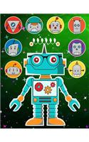 Robots Sticker Album 2 For Boys