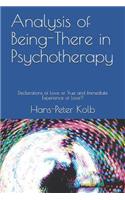 Analysis of Being-There in Psychotherapy