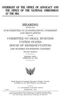 Oversight of the Office of Advocacy and the Office of the National Ombudsman at the SBA