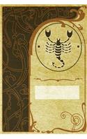 Monogram Scorpio Notebook: Blank Journal Diary Log(78 Monogram Nouveautwo 150 Lined)