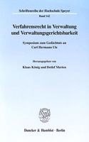 Verfahrensrecht in Verwaltung Und Verwaltungsgerichtsbarkeit