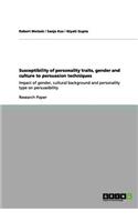 Susceptibility of personality traits, gender and culture to persuasion techniques