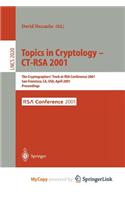 Topics in Cryptology - CT-Rsa 2001