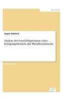 Analyse der Geschäftsprozesse eines Fertigungsbetriebs der Metallbaubranche