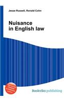 Nuisance in English Law: (English)