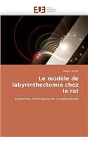 Le Modle de Labyrinthectomie Chez Le Rat