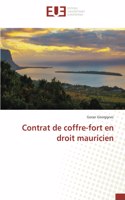 Contrat de coffre-fort en droit mauricien