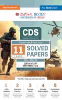 Oswaal CDS (Combined Defence Services) Chapter-wise & Topic-wise 11 Years' Solved Papers 2014-2024 (II) | Elementary Mathematics | For 2025 Exam