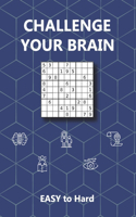 Challenge Your Brain: Sudoku Puzzle Book for Adults from Easy to Hard