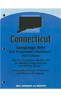 Connecticut Language Arts Test Preparation Workbook, First Course